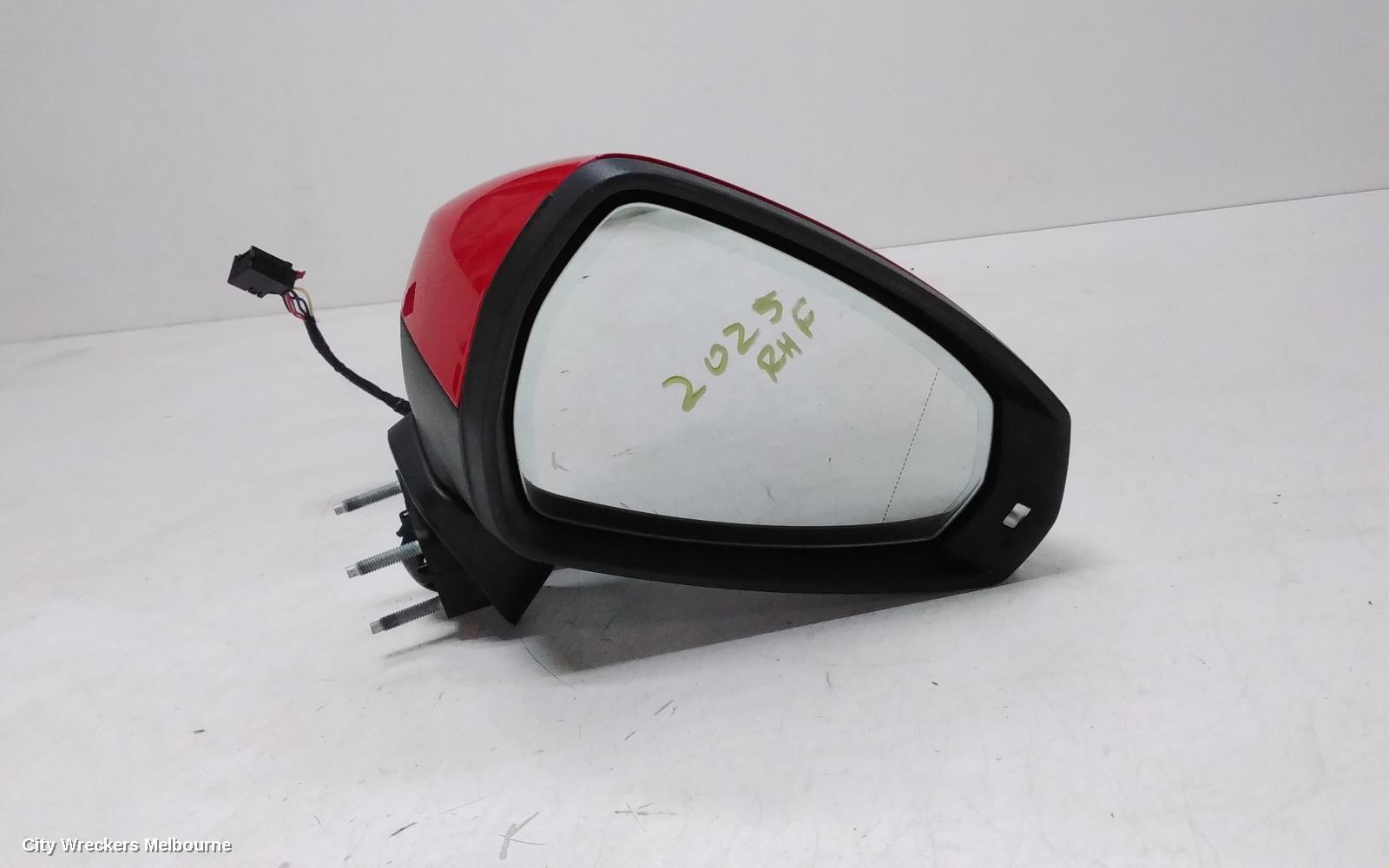 AUDI A3 RIGHT DOOR MIRROR, 8V, A3, SEDAN, POWER FOLD, NON LANE CHANGE ASSIST TYPE (6XK/7Y0), 05/2016 - 10/2020