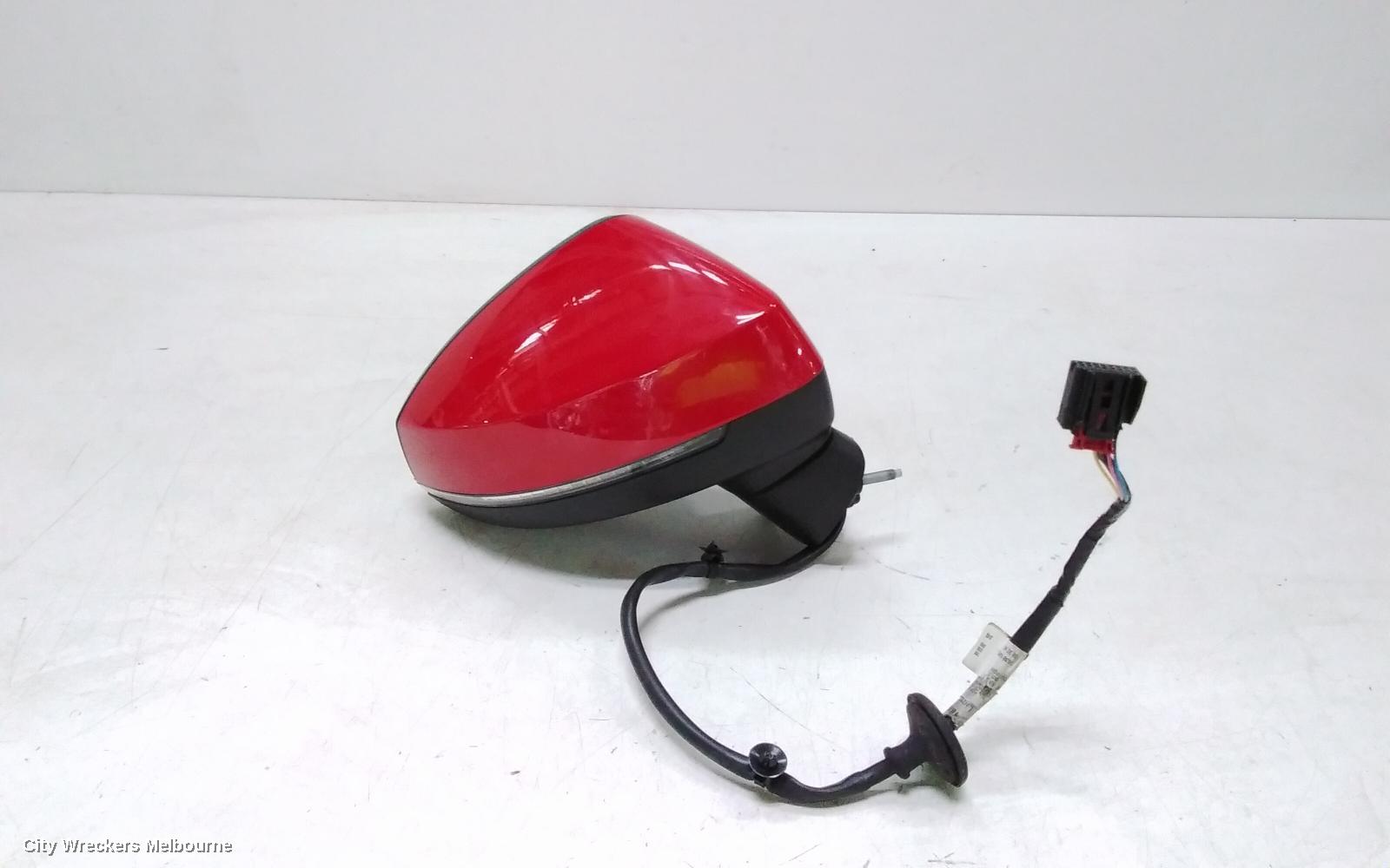 AUDI A3 RIGHT DOOR MIRROR, 8V, A3, SEDAN, POWER FOLD, NON LANE CHANGE ASSIST TYPE (6XK/7Y0), 05/2016 - 10/2020