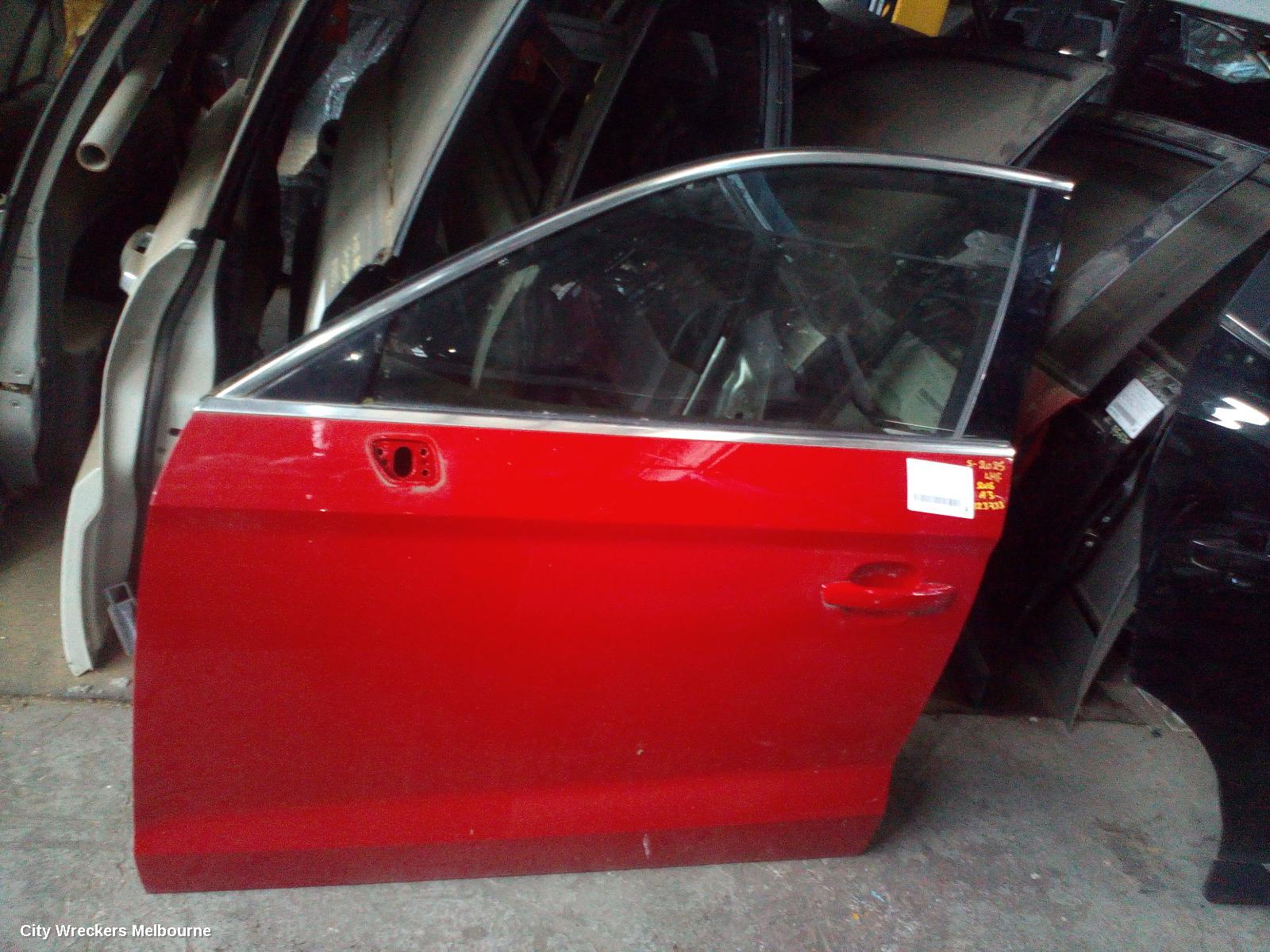 AUDI A3 LEFT FRONT DOOR, 8V, A3/S3/RS3, SEDAN, 11/2013 - 10/2020
