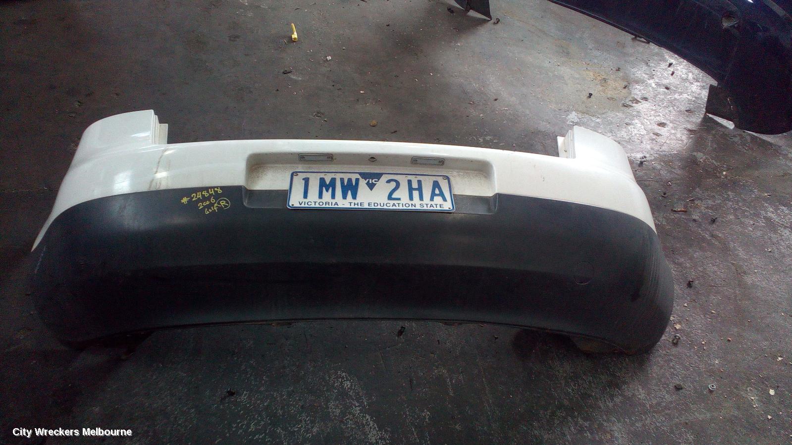 VOLKSWAGEN GOLF REAR BUMPER, GEN 5, BUMPER BAR (2 PIECE), W/ PARK SENSOR TYPE, 06/2004 - 02/2009
