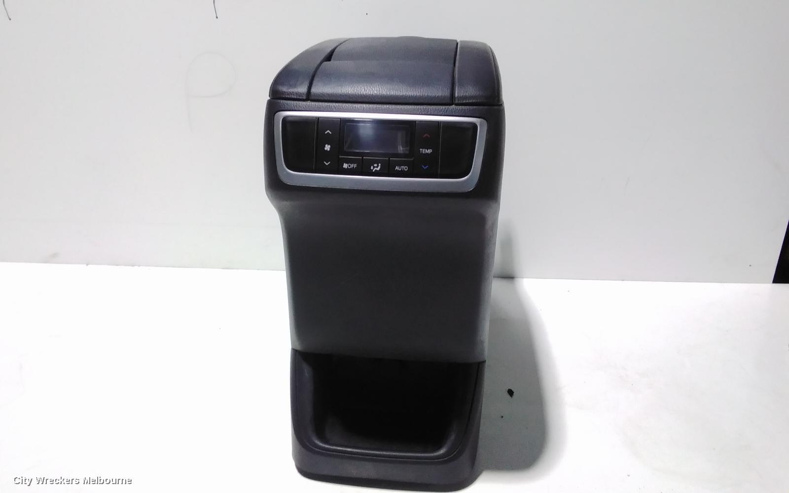 TOYOTA KLUGER CONSOLE, XU50 SERIES, BLACK, 03/2014 - 02/2021
