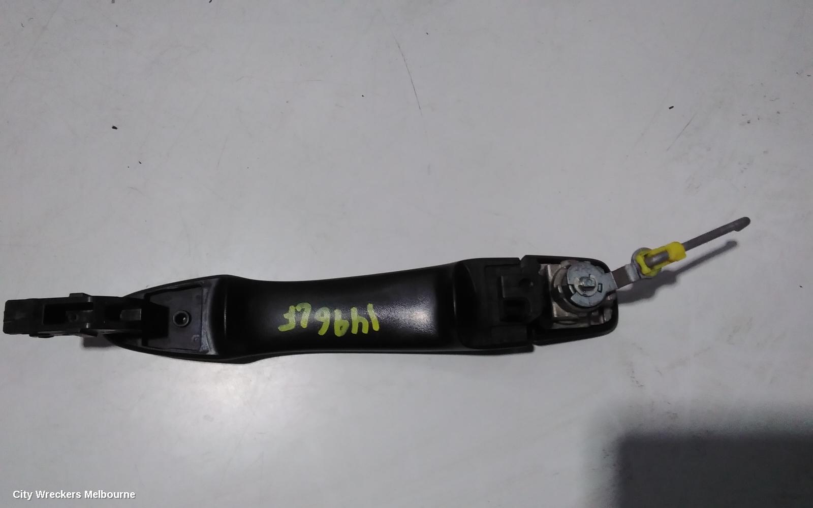 NISSAN NAVARA DOOR HANDLE, NP300, OUTER, LH REAR, BLACK, 05/2015 ONWARDS