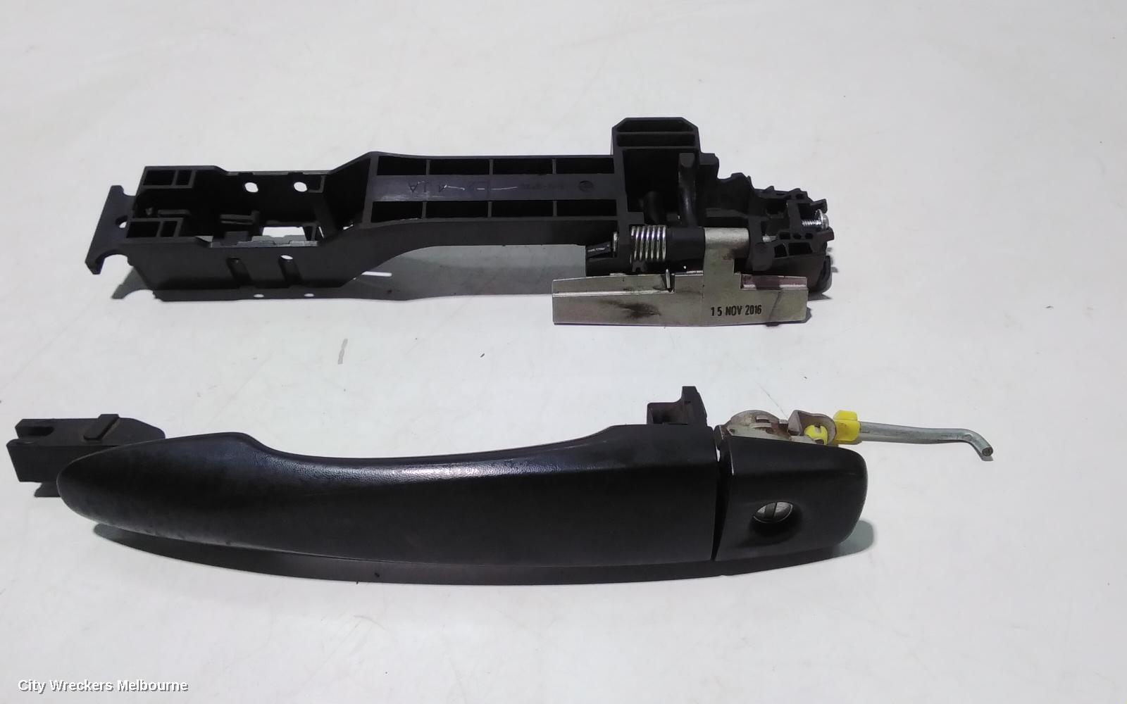 NISSAN NAVARA DOOR HANDLE, NP300, OUTER, LH REAR, BLACK, 05/2015 ONWARDS