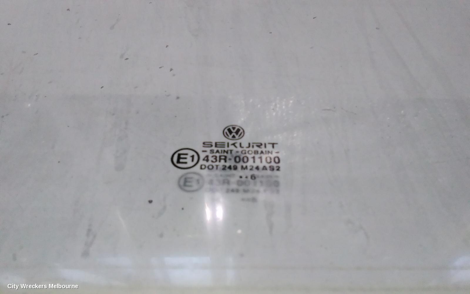 VOLKSWAGEN TRANSPORTER RIGHT FRONT DOOR WINDOW, T5, 08/2004 - 06/2015