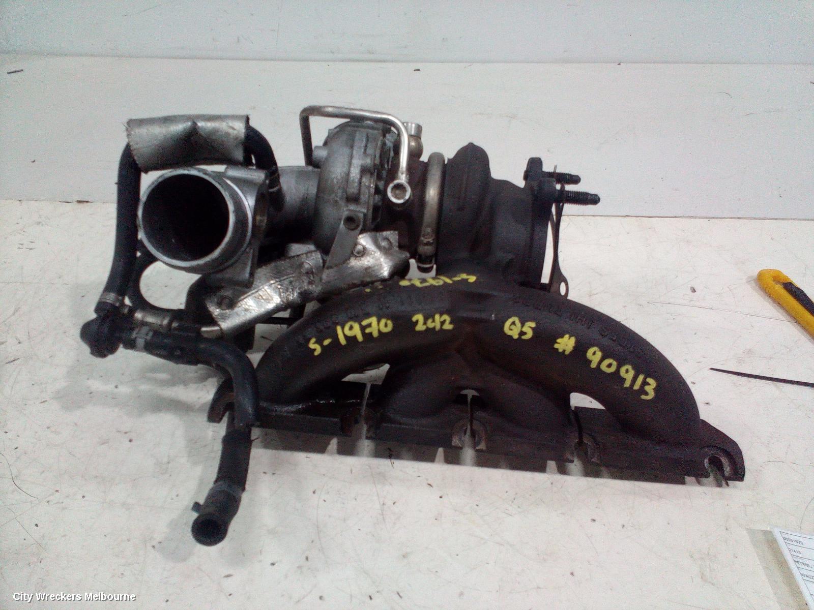 AUDI Q5 TURBO SUPERCHARGER, PETROL, 2.0, CDNB/CDNC CODE, 8R, 03/2009 - 10/2012
