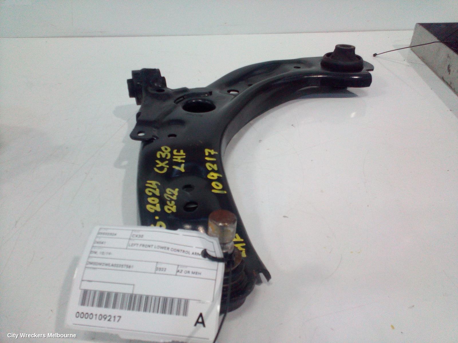 MAZDA CX30 LEFT FRONT LOWER CONTROL ARM, DM, 10/2019 ONWARDS