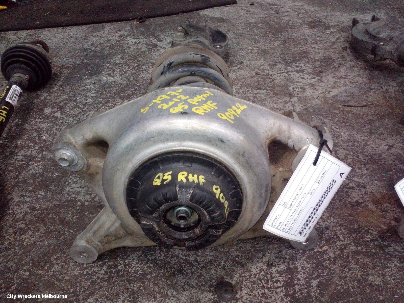 AUDI Q5 RIGHT FRONT STRUT, Q5, 8R, 2.0, PETROL, 03/2009 - 10/2012