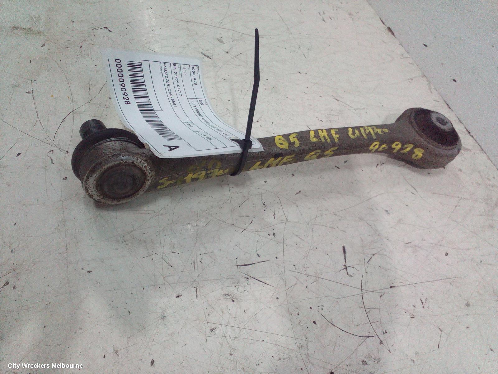 AUDI Q5 LEFT FRONT UPPER CONTROL ARM, FRONT, 8R, 03/2009 - 01/2017
