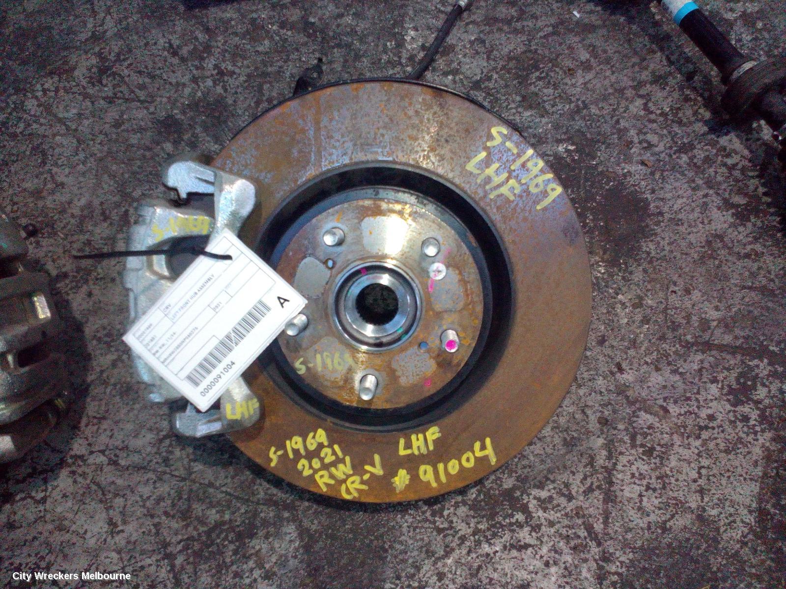 HONDA CRV LEFT FRONT HUB ASSEMBLY, RW, 05/2017 - 08/2023