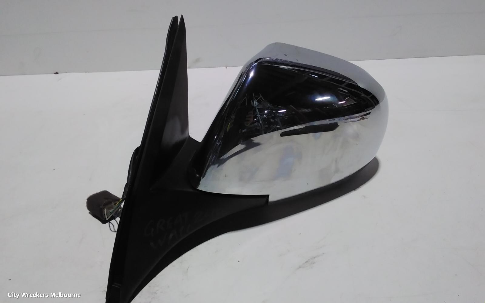 GREAT WALL V200/V240 LEFT DOOR MIRROR, K2, CHROME, 07/2009 - 01/2015