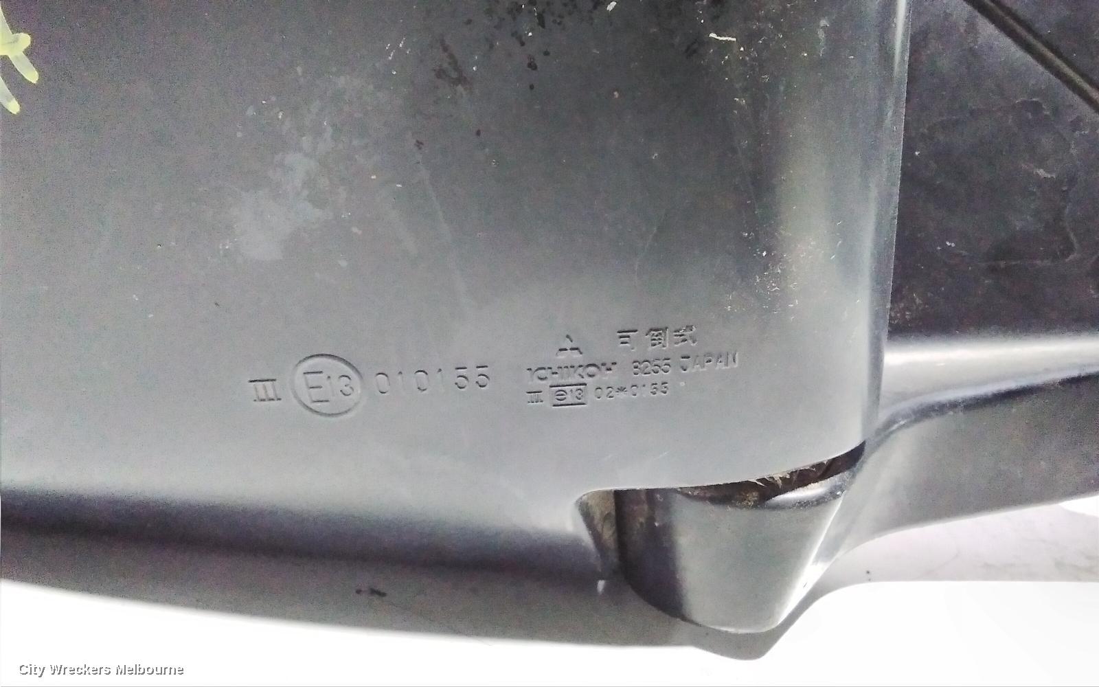 MITSUBISHI CHALLENGER RIGHT DOOR MIRROR, PA, POWER, BLACK, 05/1996 - 06/2002