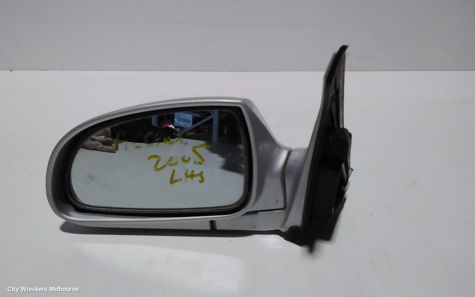 HYUNDAI ACCENT LEFT DOOR MIRROR, LC, POWER, COLOUR CODED, 03/2003 - 04/2006