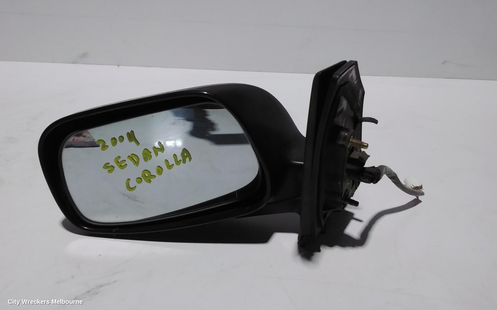 TOYOTA COROLLA LEFT DOOR MIRROR, ZZE122 (SOUTH AFRICA-VIN AHT), POWER, 03/2003 - 08/2004