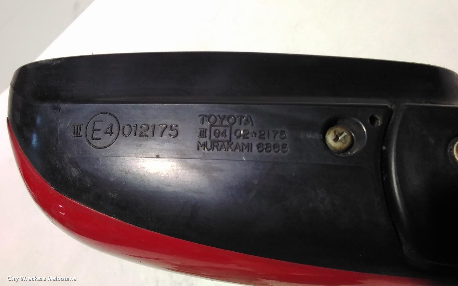 TOYOTA COROLLA LEFT DOOR MIRROR, ZZE122 (SOUTH AFRICA-VIN AHT), POWER, 03/2003 - 08/2004
