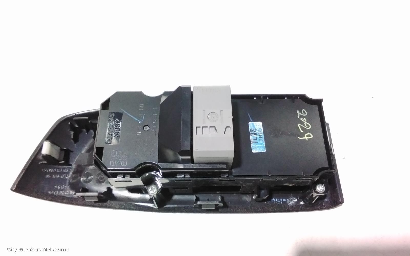 HONDA ACCORD PWR DR WIND SWITCH, LH REAR, 8TH GEN, EURO (VIN JHMCU), 06/2008 - 06/2011