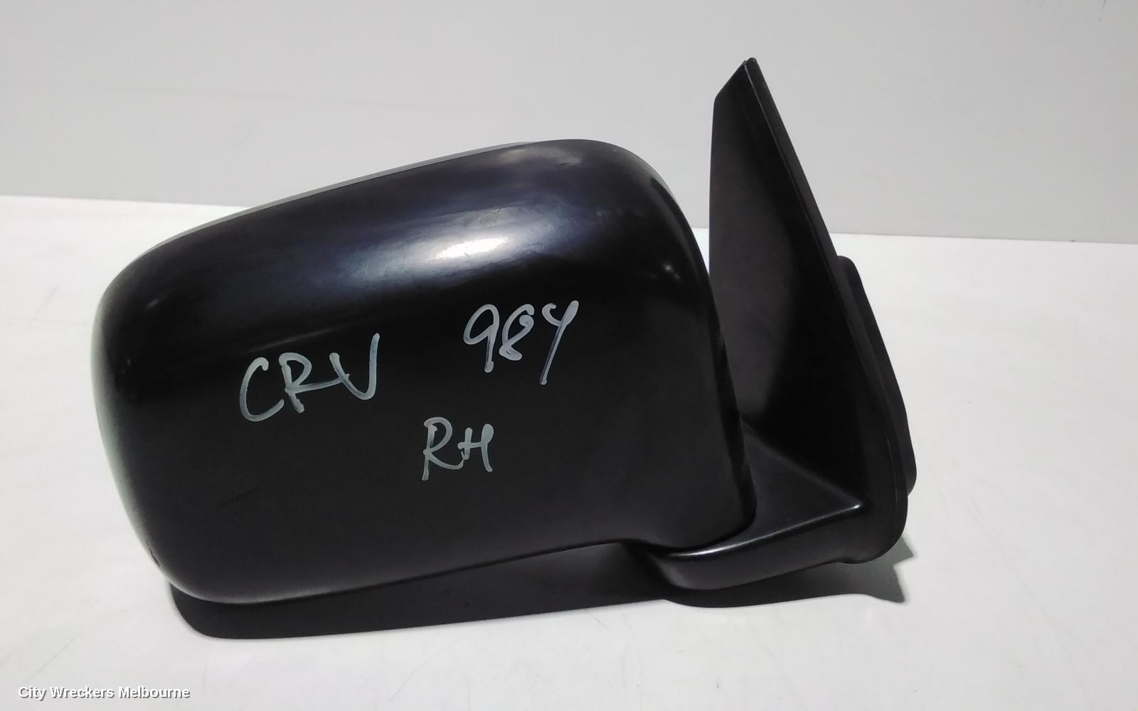HONDA CRV RIGHT DOOR MIRROR, RD1, POWER, BLACK, 12/1995 - 11/2001