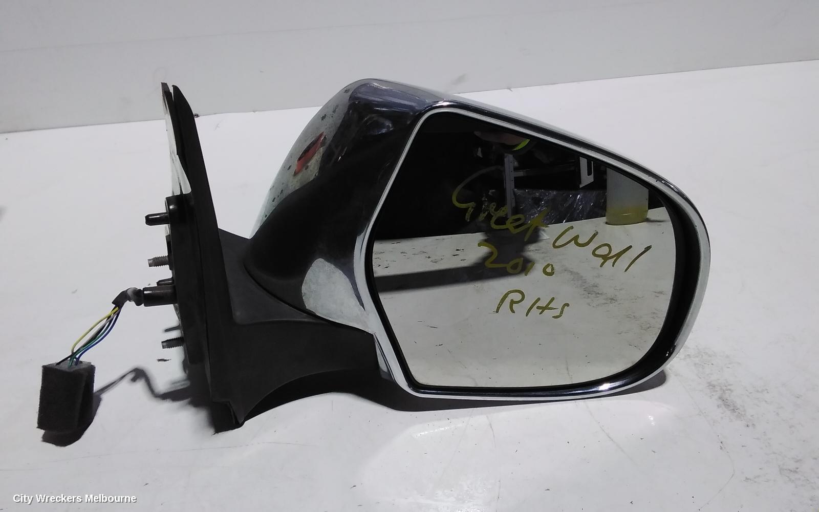GREAT WALL V200/V240 RIGHT DOOR MIRROR, K2, CHROME, 07/2009 - 01/2015