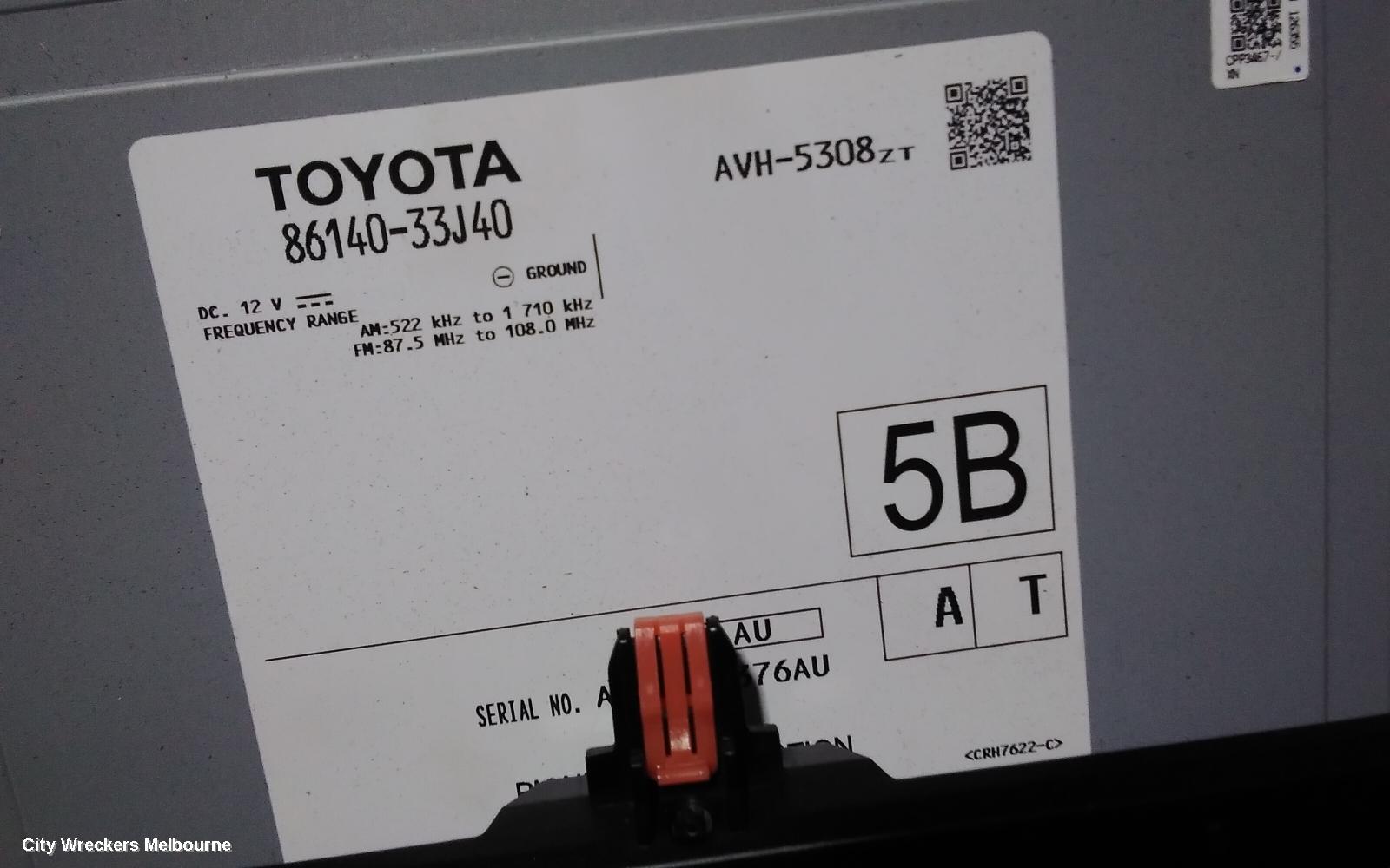 TOYOTA CAMRY RADIO/CD/DVD/SAT/TV, 9IN TOUCHSCREEN, ASCENT SPORT/SX/SL, XV70, 02/2021 ONWARDS