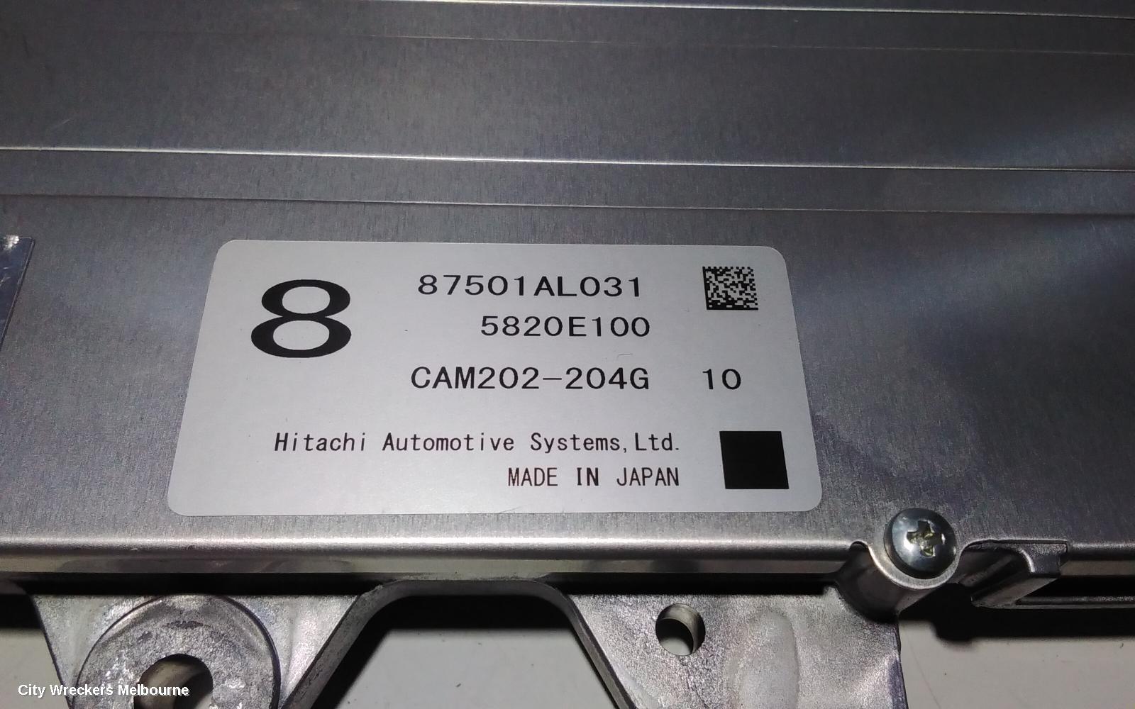 SUBARU LIBERTY REVERSE CAMERA, FRONT CAMERA ASSEMBLY, ADA EYESIGHT SYSTEM, P/N 87501AL011, 6TH GEN, 08/2014 - 04/2021
