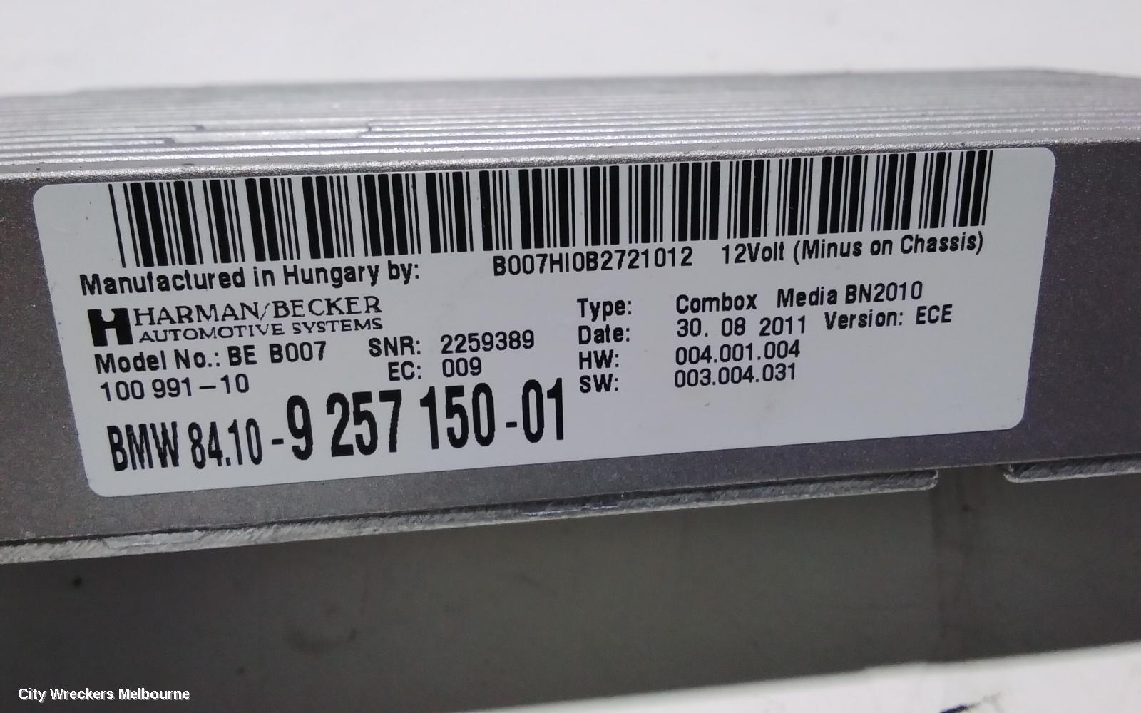 BMW 5 SERIES ECU, COMBOX TELEMATICS, P/N 84109257151, F07, 02/2010 - 10/2017