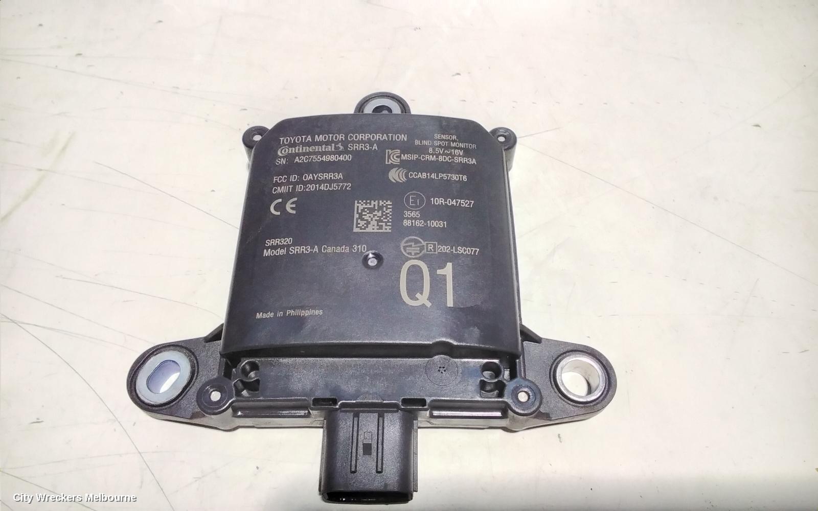 TOYOTA C-HR, GEN 1, 12/2016 - 09/2023, RHR BLIND SPOT MODULE : 91253