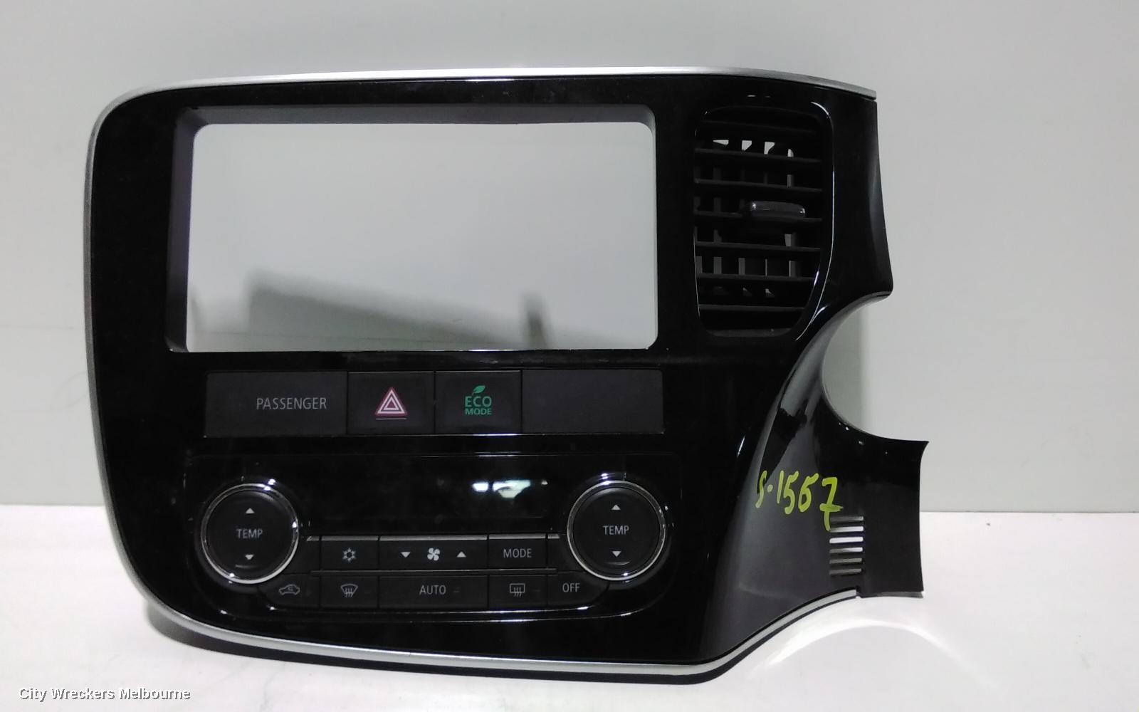 MITSUBISHI OUTLANDER HEATER/AC CONTROLS, DUAL ZONE CLIMATE CONTROL TYPE, ZJ-ZL, 10/2012 ONWARDS