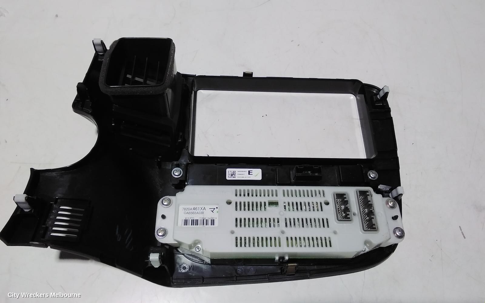 MITSUBISHI OUTLANDER HEATER/AC CONTROLS, DUAL ZONE CLIMATE CONTROL TYPE, ZJ-ZL, 10/2012 ONWARDS