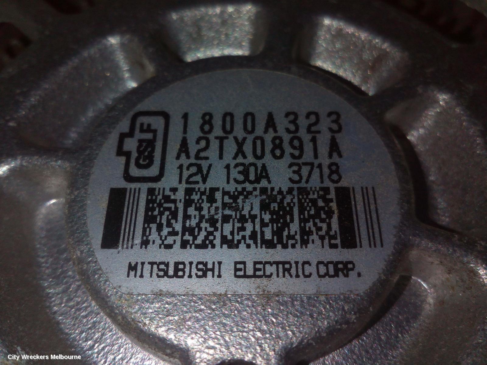 MITSUBISHI OUTLANDER ALTERNATOR, PETROL, 2.0/2.4, 130AMP, ZJ-ZL, 10/2012 - 08/2019