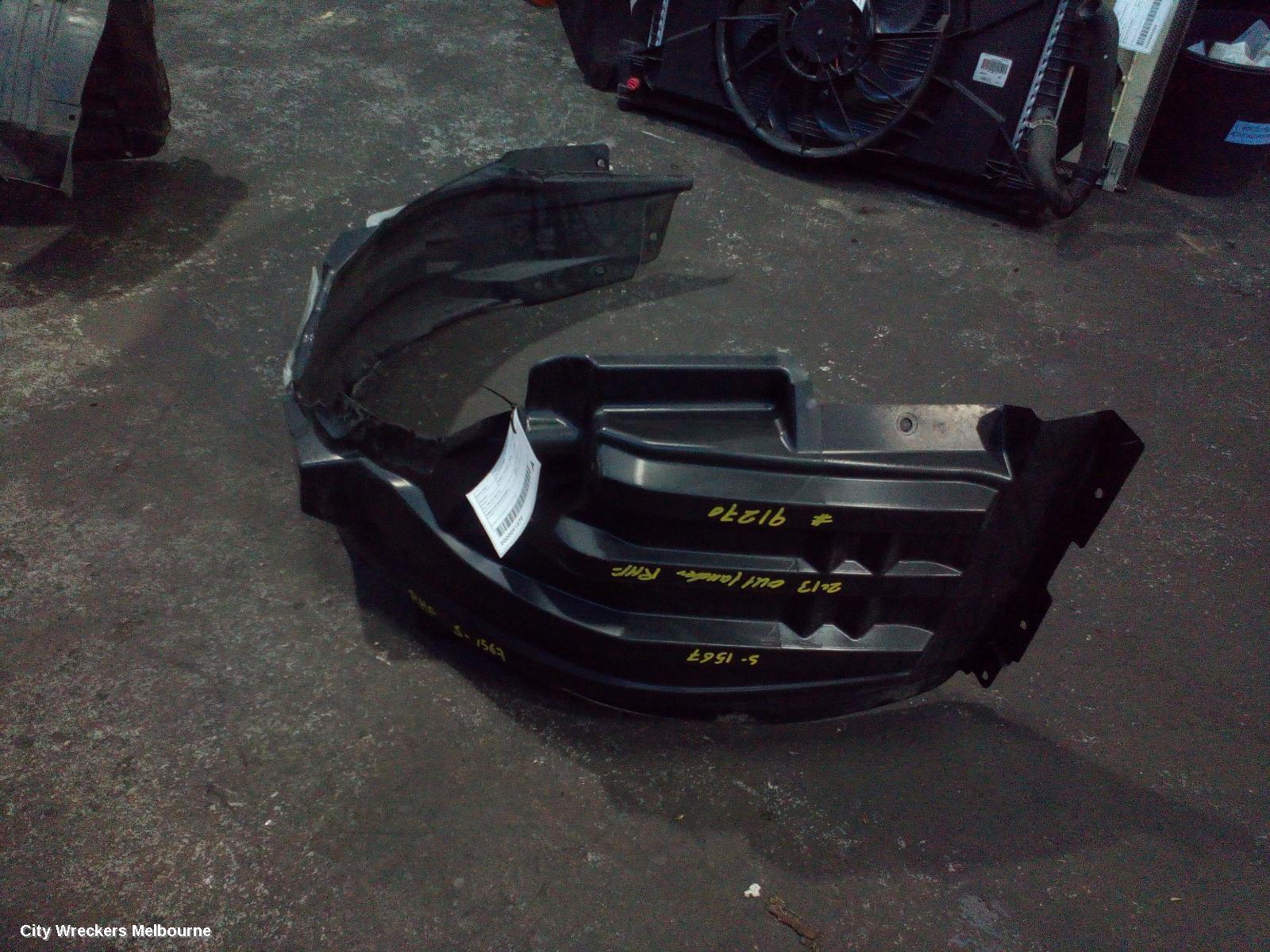MITSUBISHI OUTLANDER RIGHT GUARD LINER, ZJ, 10/2012 - 02/2014