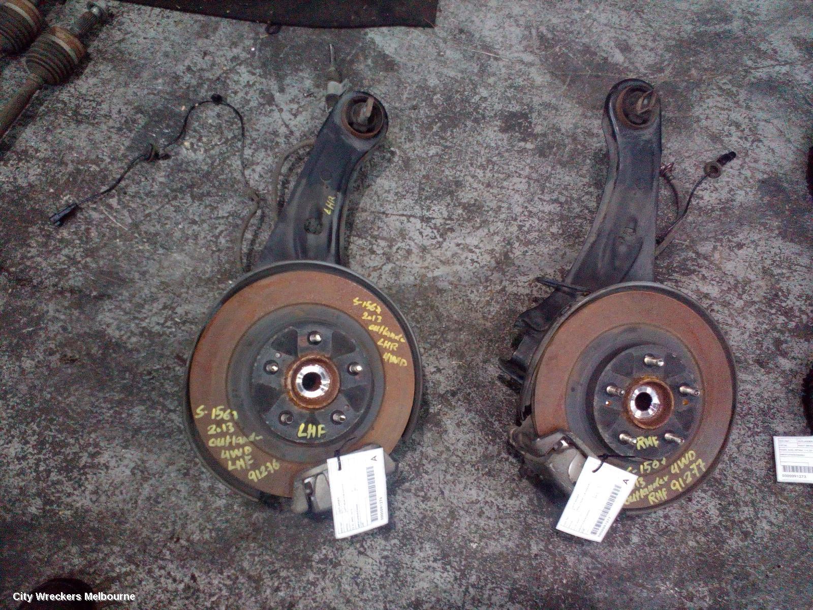 MITSUBISHI OUTLANDER LEFT REAR HUB ASSEMBLY, ZJ-ZL, AWD, 10/2012 ONWARDS