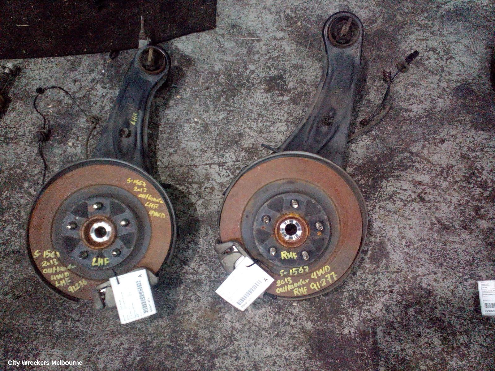 MITSUBISHI OUTLANDER RIGHT REAR HUB ASSEMBLY, ZJ-ZL, AWD, 10/2012 ONWARDS