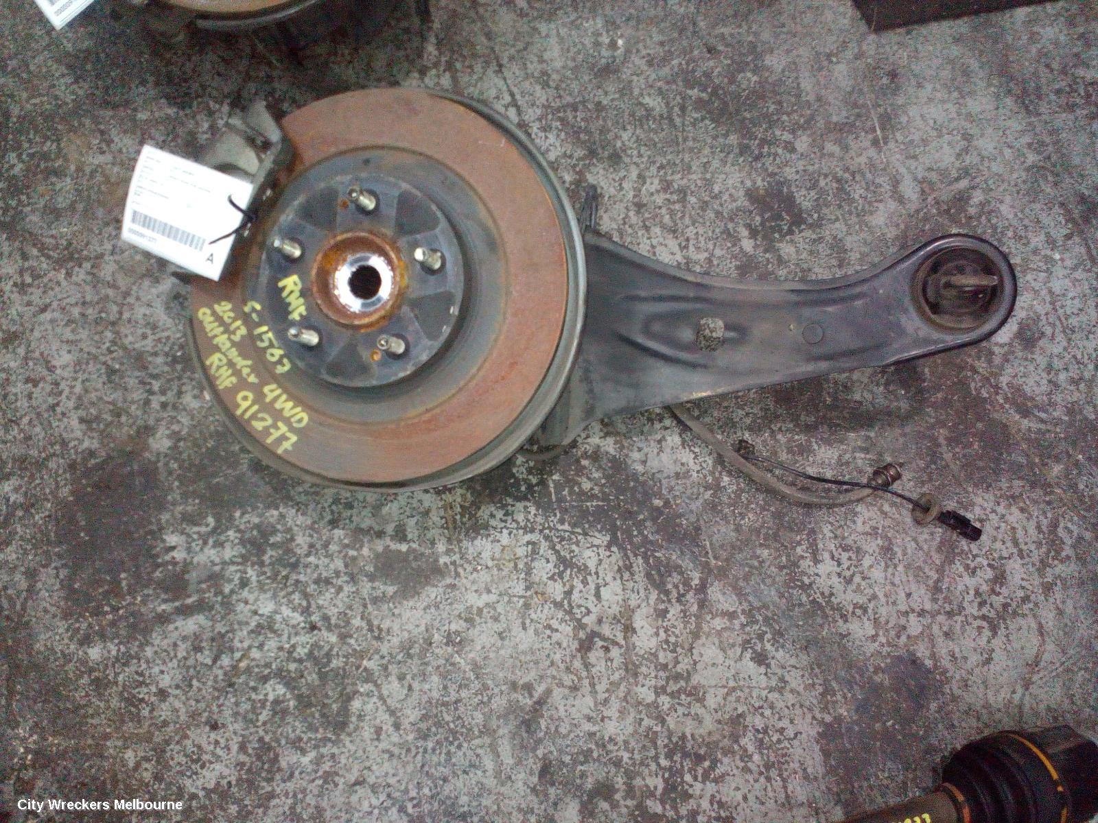 MITSUBISHI OUTLANDER RIGHT REAR HUB ASSEMBLY, ZJ-ZL, AWD, 10/2012 ONWARDS