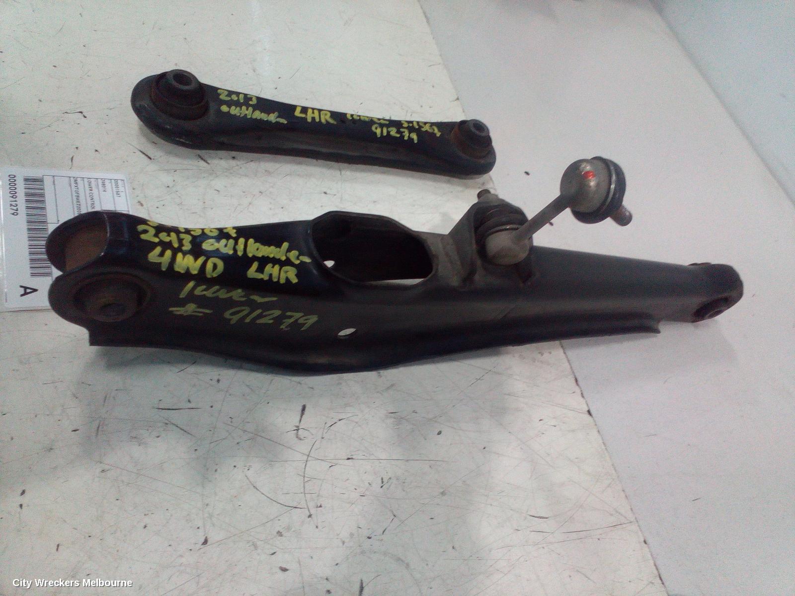 MITSUBISHI OUTLANDER LEFT REAR TRAILING ARM, LOWER CONTROL ARM-REAR, ZJ-ZL, 10/2012 ONWARDS