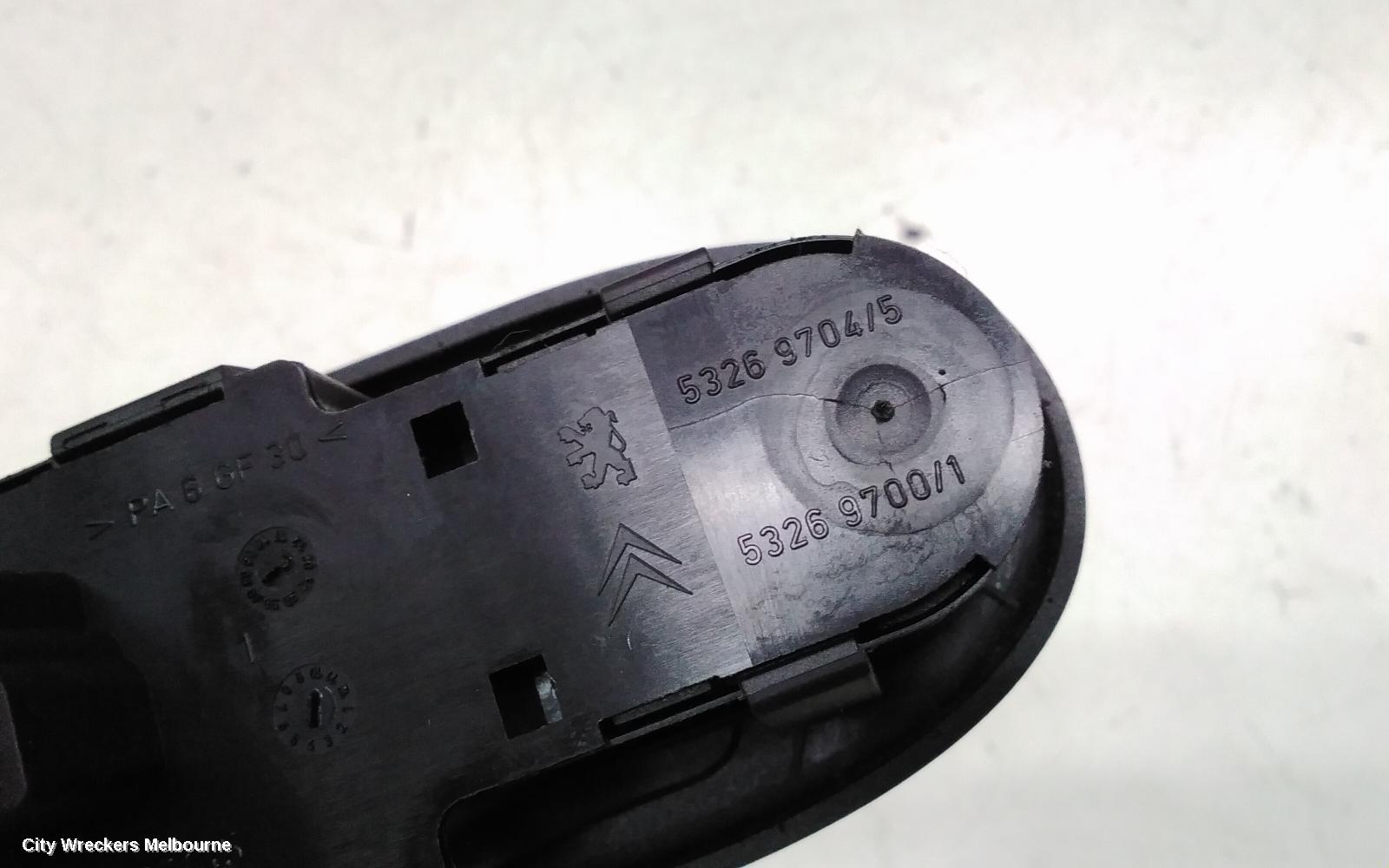 PEUGEOT 307 PWR DR WIND SWITCH, RH FRONT (MASTER SWITCH), WAGON, T6, 10/2005 - 12/2008