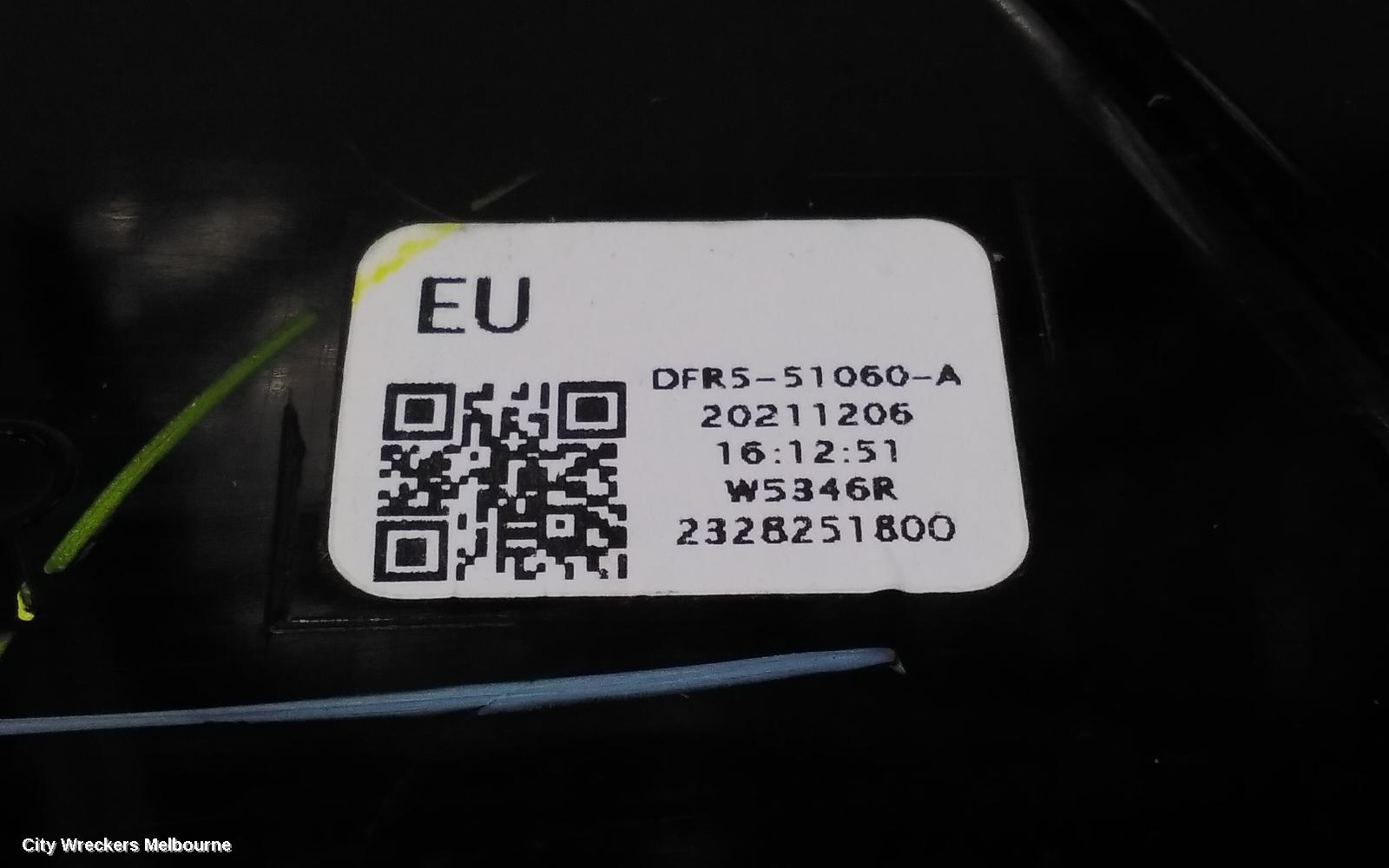 MAZDA CX30 RIGHT INDICATOR/FOG/SIDE, DAYTIME RUNNING LAMP, DM, 10/2019 ONWARDS