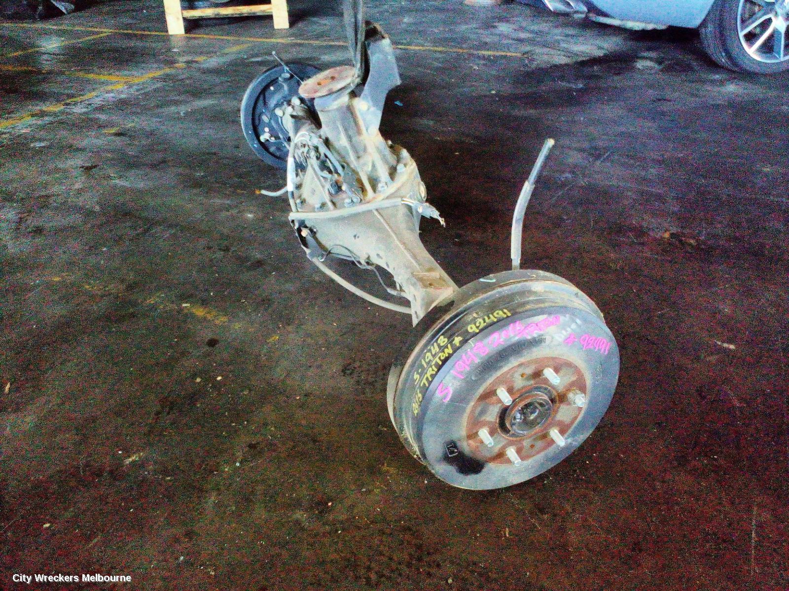 MITSUBISHI TRITON REAR DIFF ASSEMBLY, 2.4, DIESEL, AUTO T/M, 4WD, MQ, 3.917 RATIO, DIFF LOCK TYPE, 04/2015 ONWARDS