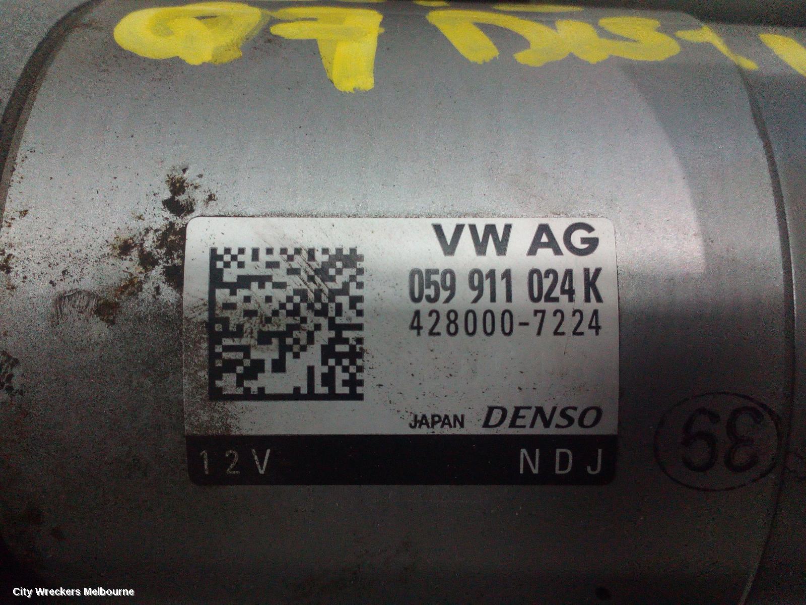 AUDI Q7 STARTER, DIESEL, 3.0, DENSO, 4L, 09/2010 - 08/2015