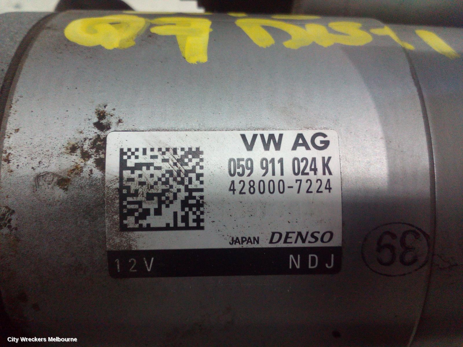 AUDI Q7 STARTER, DIESEL, 3.0, DENSO, 4L, 09/2010 - 08/2015