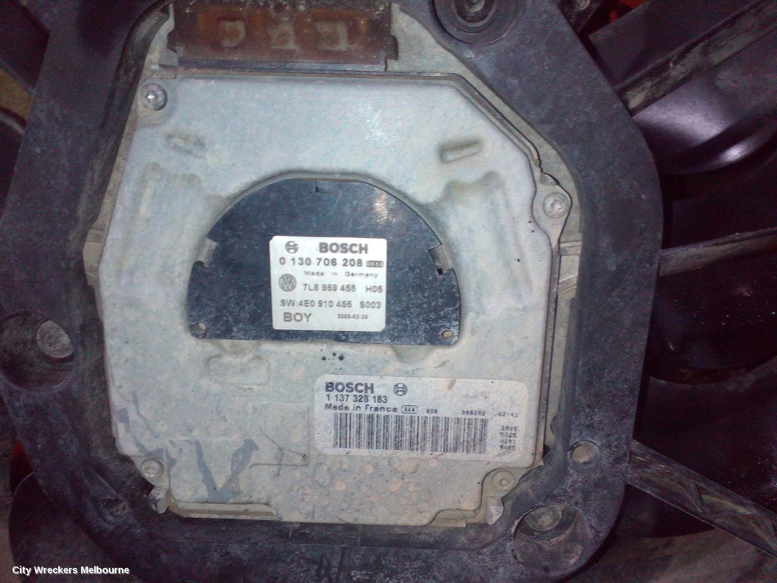 AUDI Q7 FAN, DUAL FAN ASSY, 4.2, PETROL, 4L, 09/2006 - 08/2010