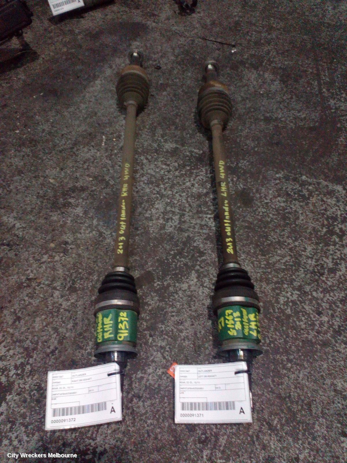 MITSUBISHI OUTLANDER LEFT DRIVESHAFT, REAR, ZJ-ZL, 10/2012 ONWARDS