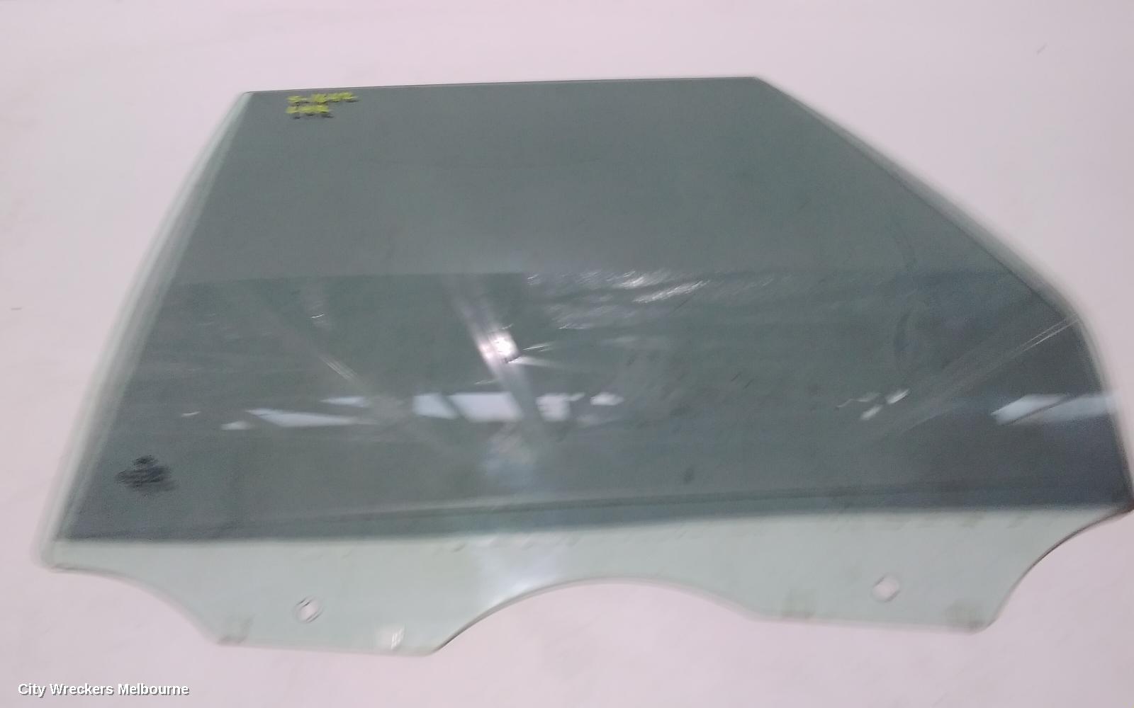 FORD TERRITORY LEFT REAR DOOR WINDOW, SZ MKI-MKII, FACTORY PRIVACY TINT, 04/2011 - 12/2016