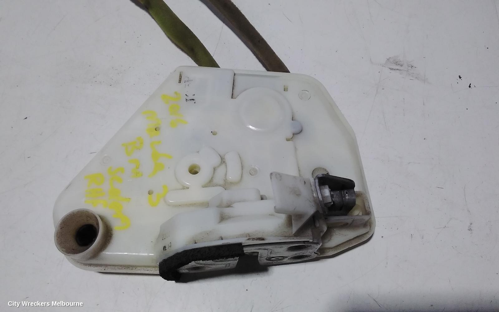 MAZDA 3 DOOR/BOOT/GATE LOCK, RIGHT FRONT DOOR LOCK, BM-BN, 06/2013 - 02/2019