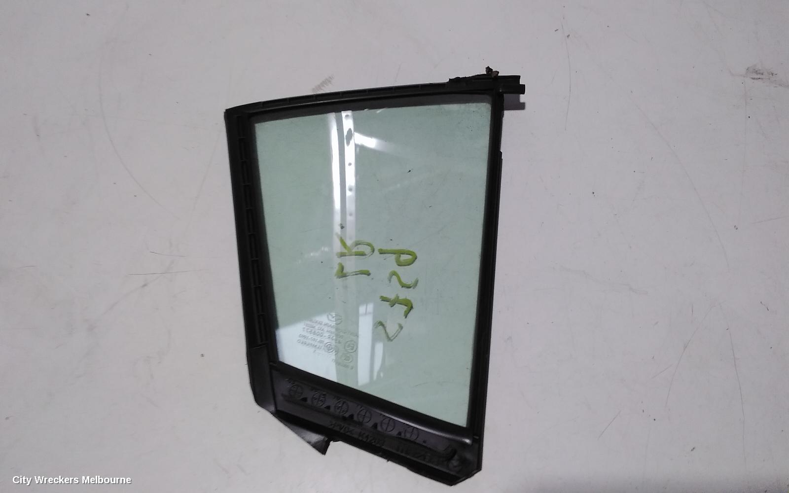 MAZDA 3 LEFT REAR 1/4 DOOR GLASS, BL, STANDARD TINT TYPE, SEDAN, 04/2009 - 10/2013