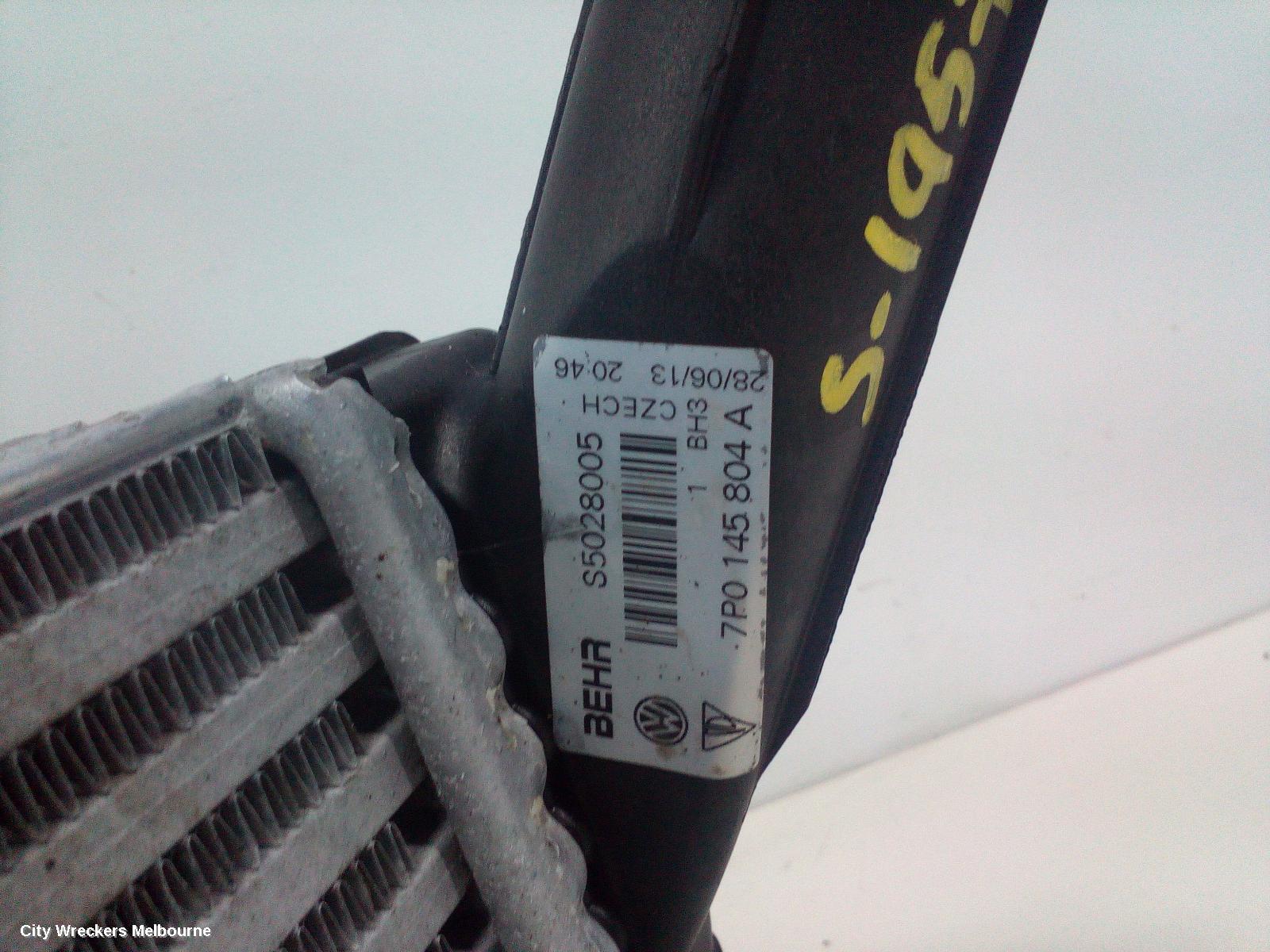 AUDI Q7, 4L, 09/2006 - 08/2015, RH INTERCOOLER: 91537