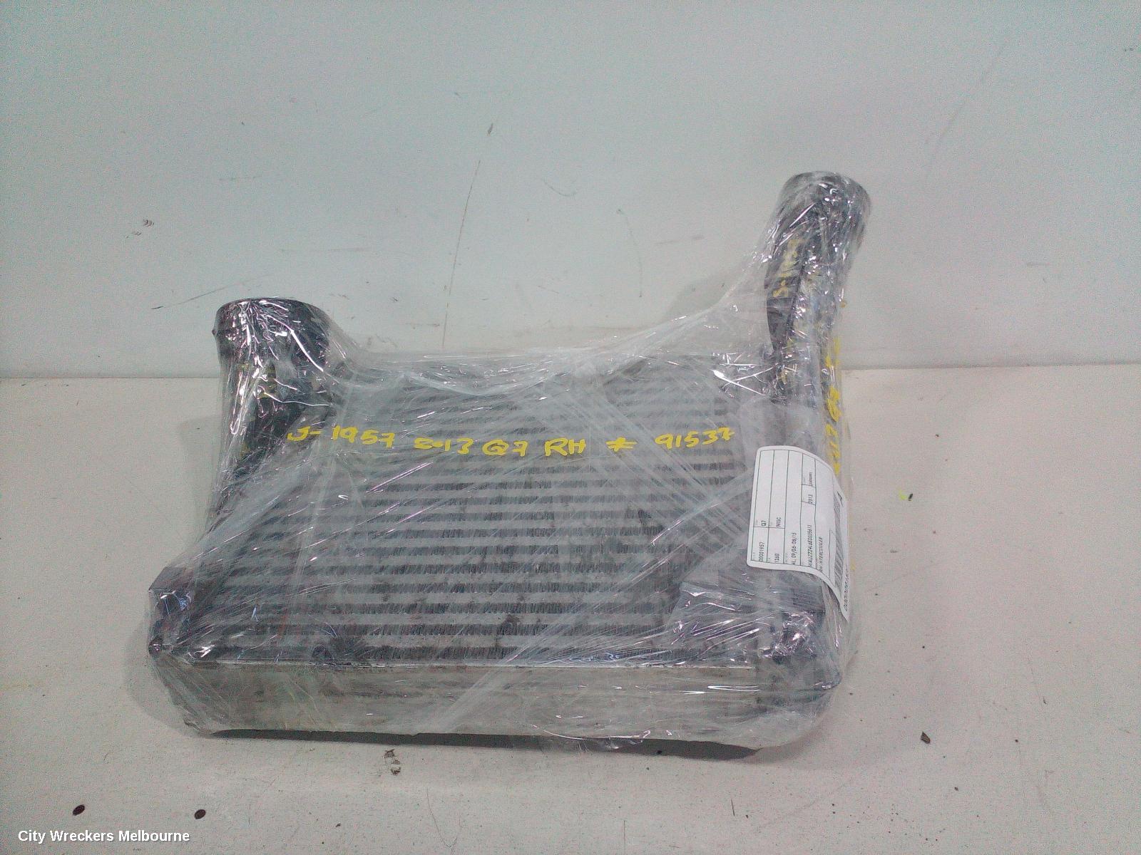AUDI Q7, 4L, 09/2006 - 08/2015, RH INTERCOOLER: 91537