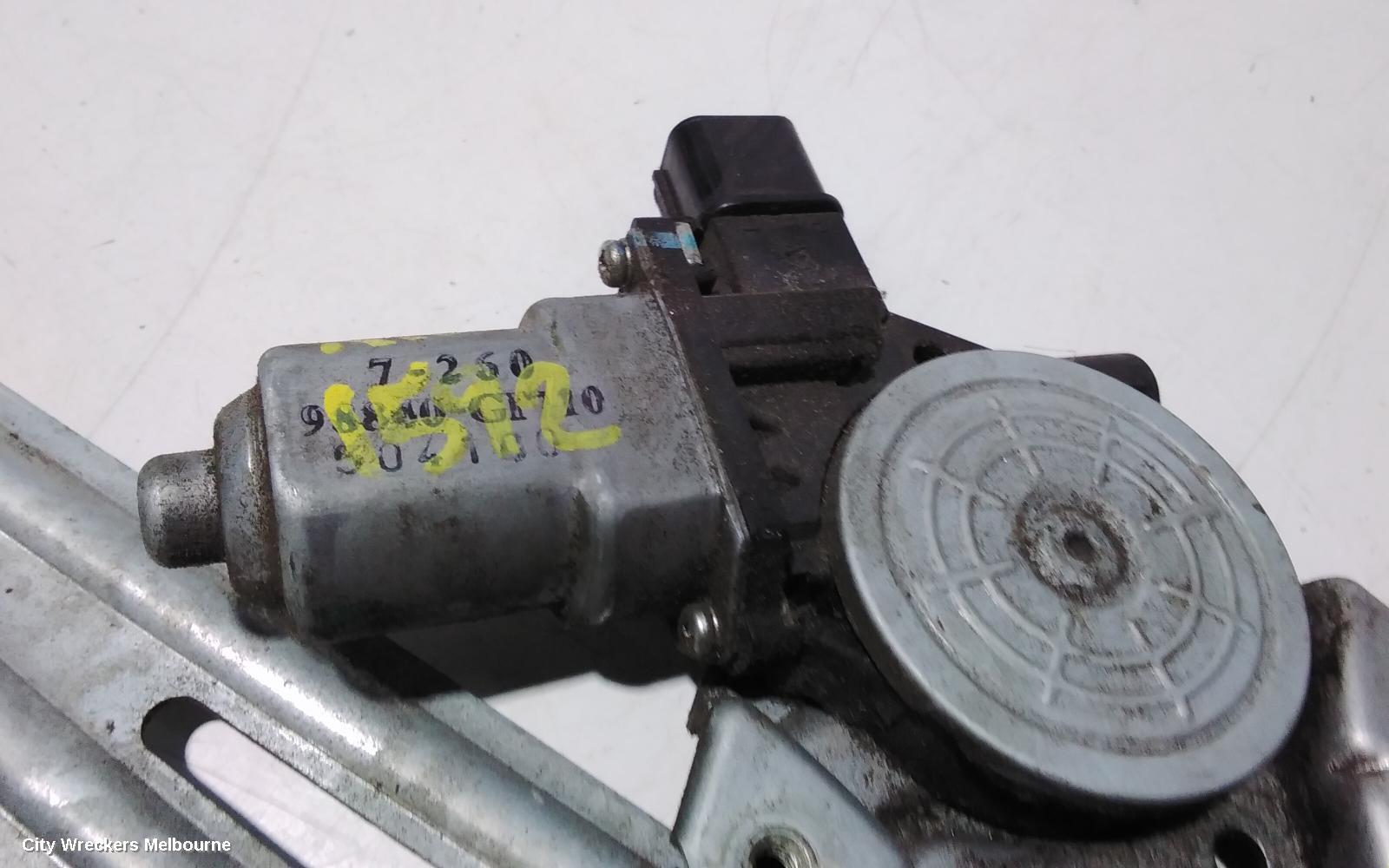 HOLDEN COLORADO RIGHT REAR WND REG/MOTOR, RG 7, 12/2012 - 06/2016