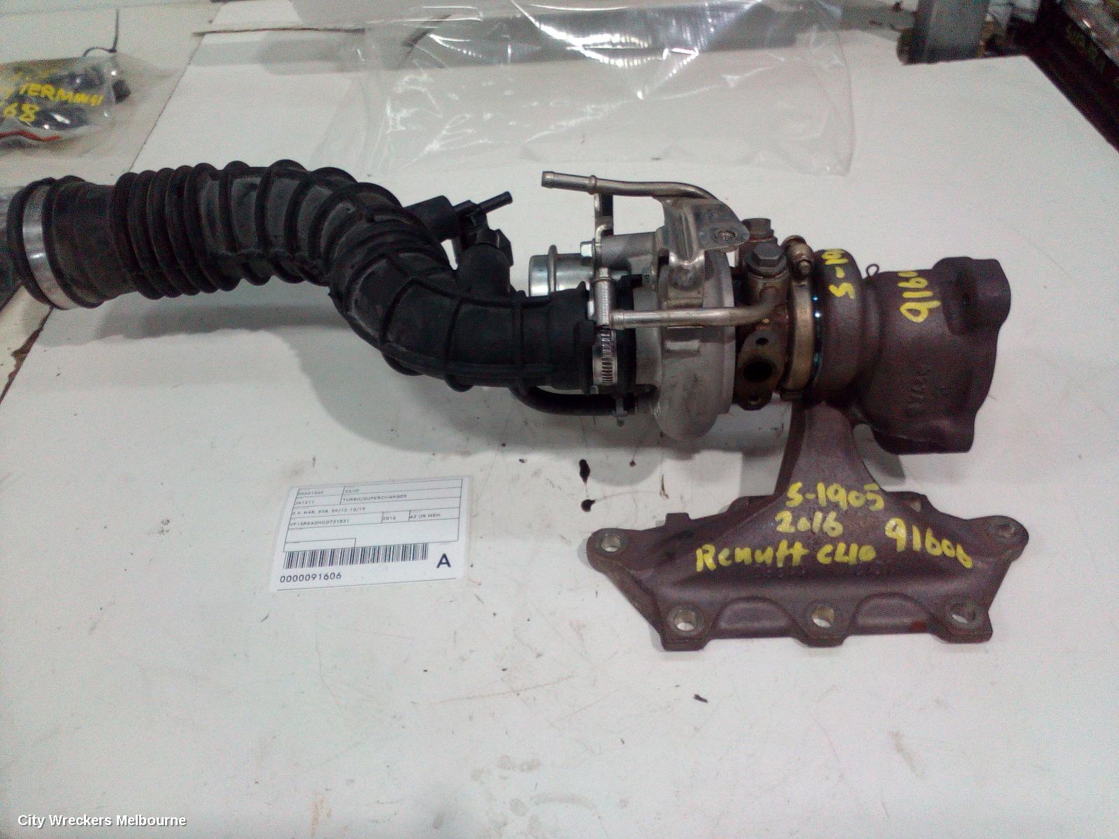 RENAULT CLIO TURBO SUPERCHARGER, 0.9, H4B, X98, 09/2013 - 10/2019