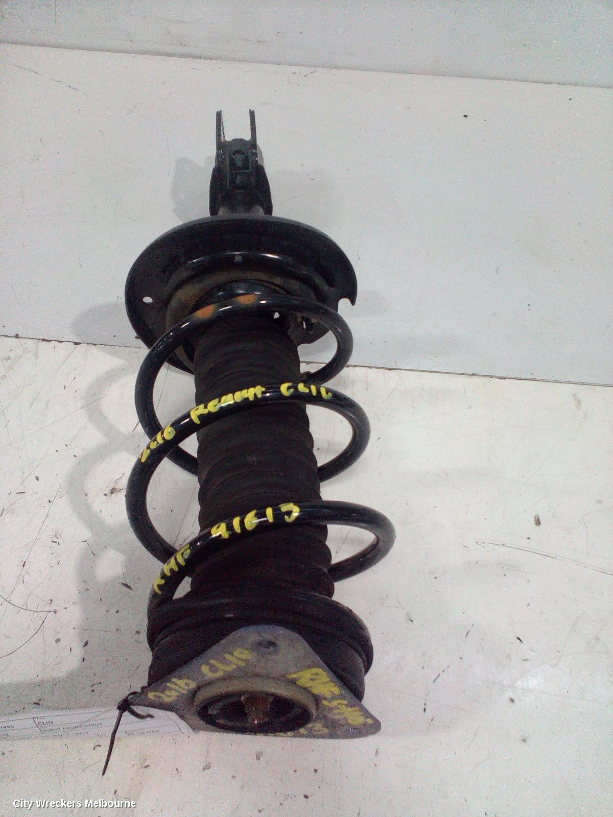 RENAULT CLIO RIGHT FRONT STRUT, X98, NON RS TYPE, 09/2013 - 10/2019