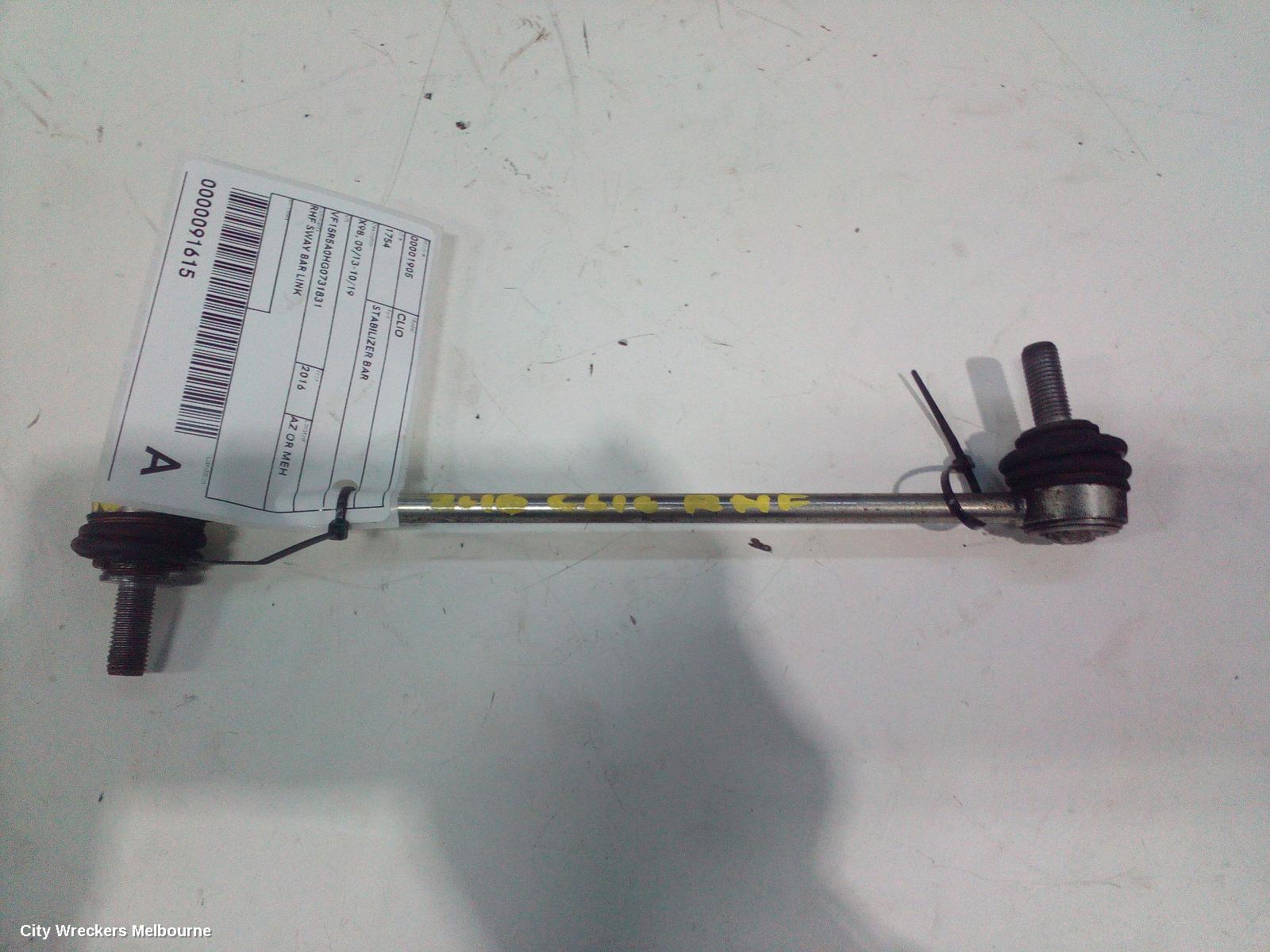 RENAULT CLIO STABILISER BAR, X98, 09/2013 - 10/2019