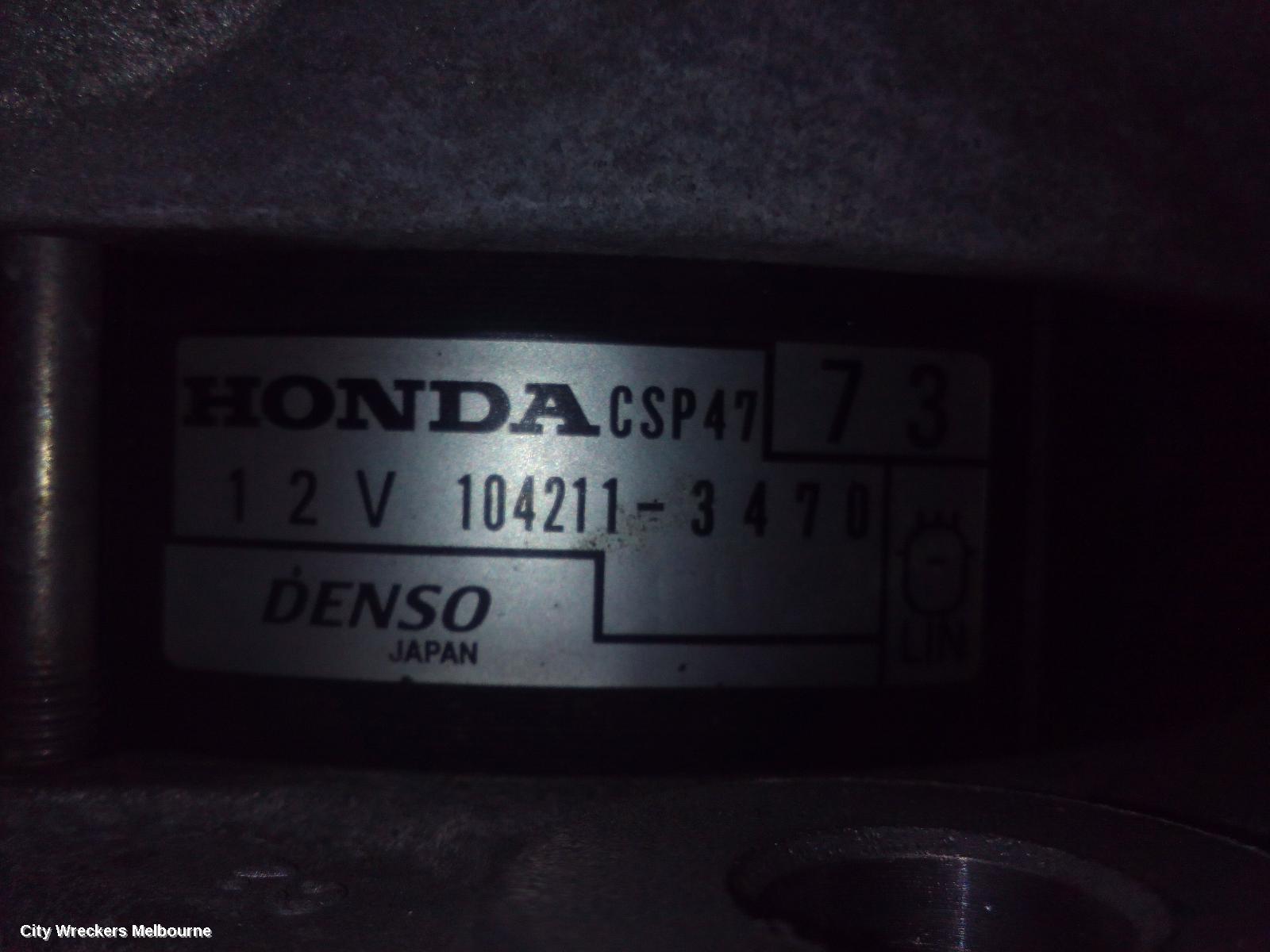 HONDA ODYSSEY ALTERNATOR, RC1, 2.4, K24W, 02/2014 ONWARDS